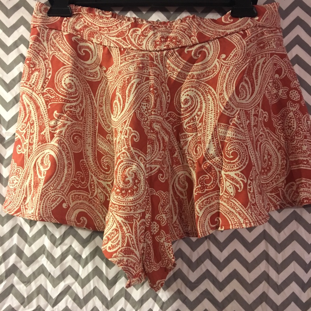 Paisley Print Shorts